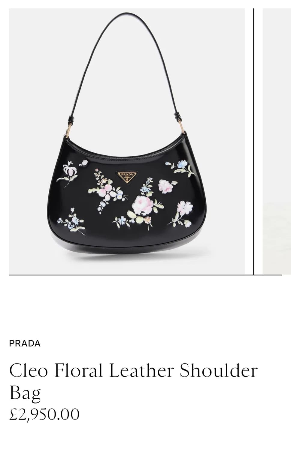 Prada floral Cleo bag 프라다 플로럴 클레오 백 상품이미지6
