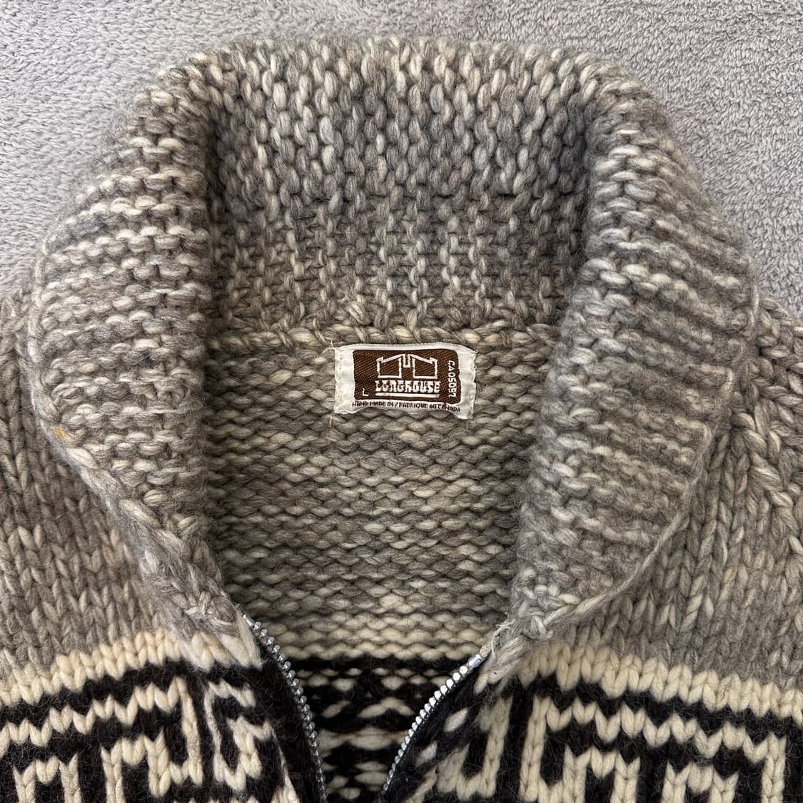 빈티지 코위찬 집업 스웨터 상품이미지2