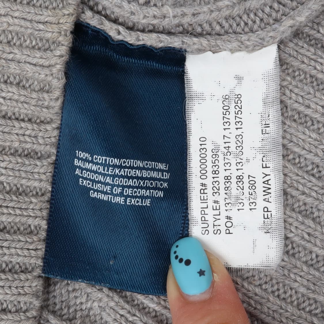 폴로 랄프로렌 그레이 케이블 니트 스웨터 상품이미지10