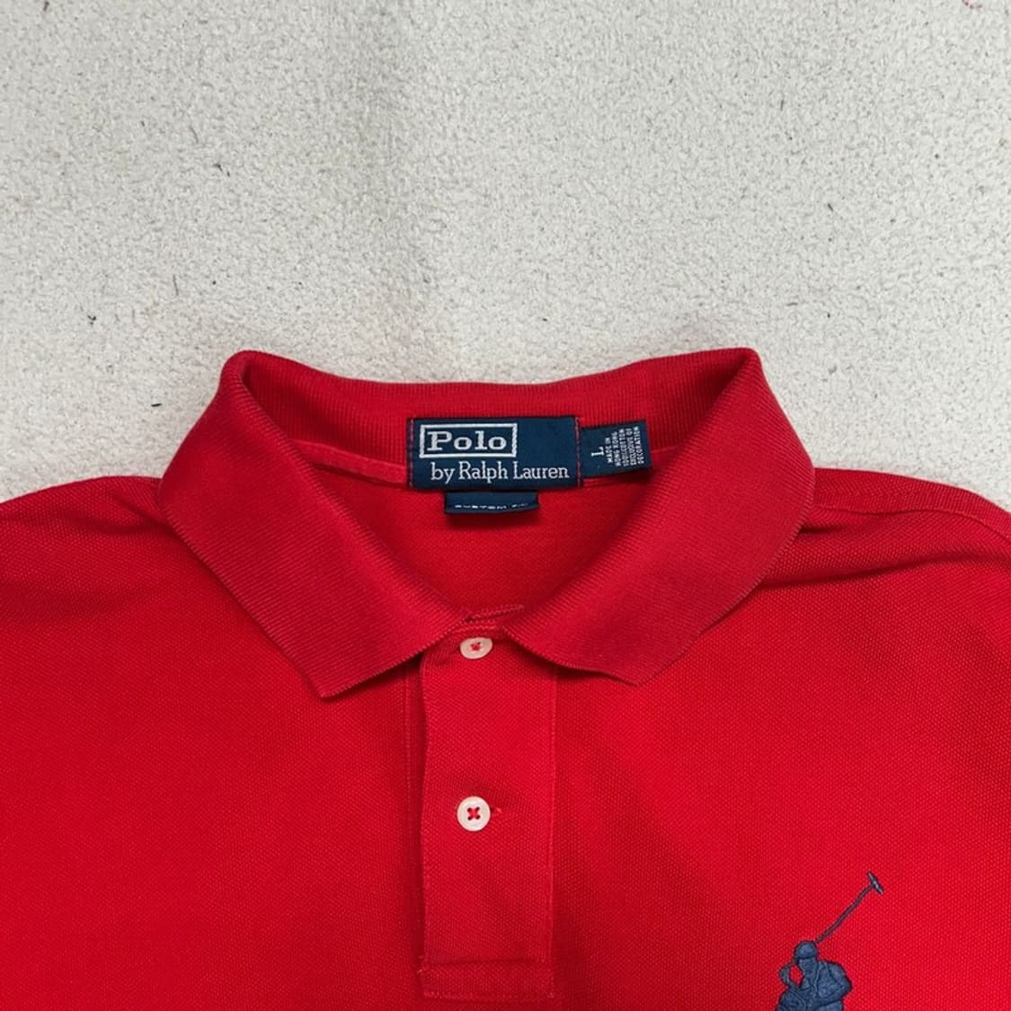 POLO RALPH LAUREN 빅포니 레이싱 pk 반팔티 레드  L 상품이미지7