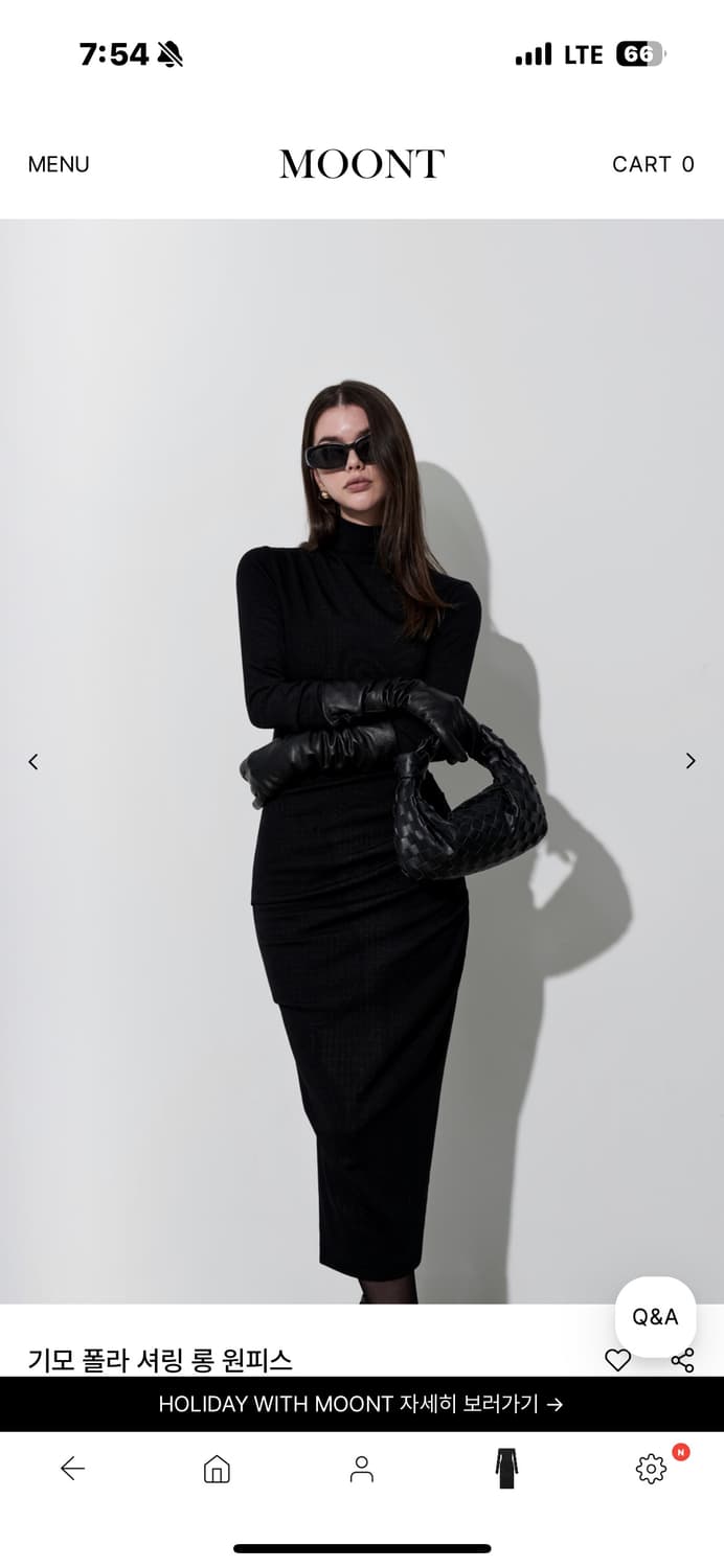 문트 기모 폴라 셔링 롱 원피스 상품이미지1