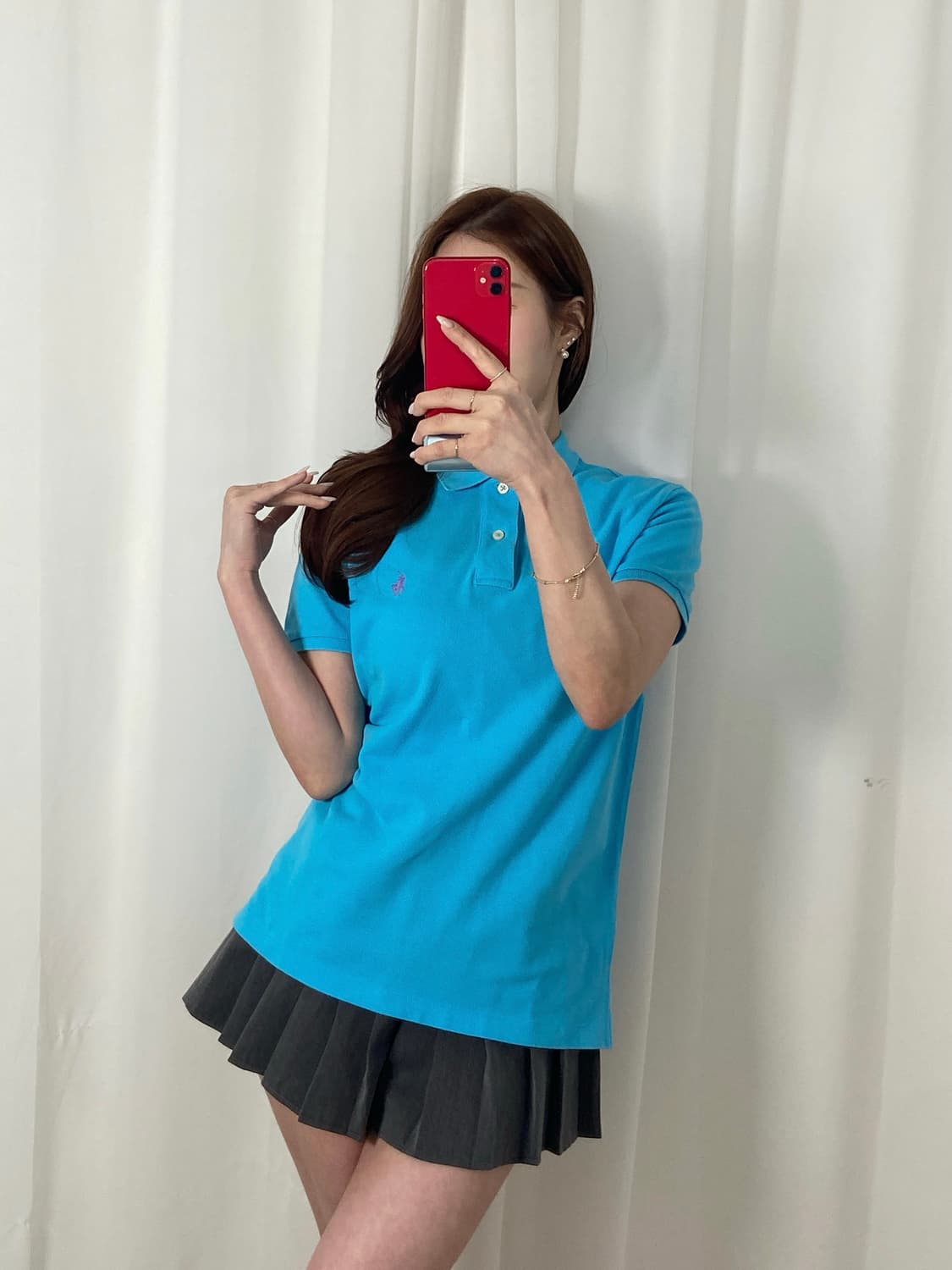 폴로 스카이블루 포니 Pk 상품이미지3