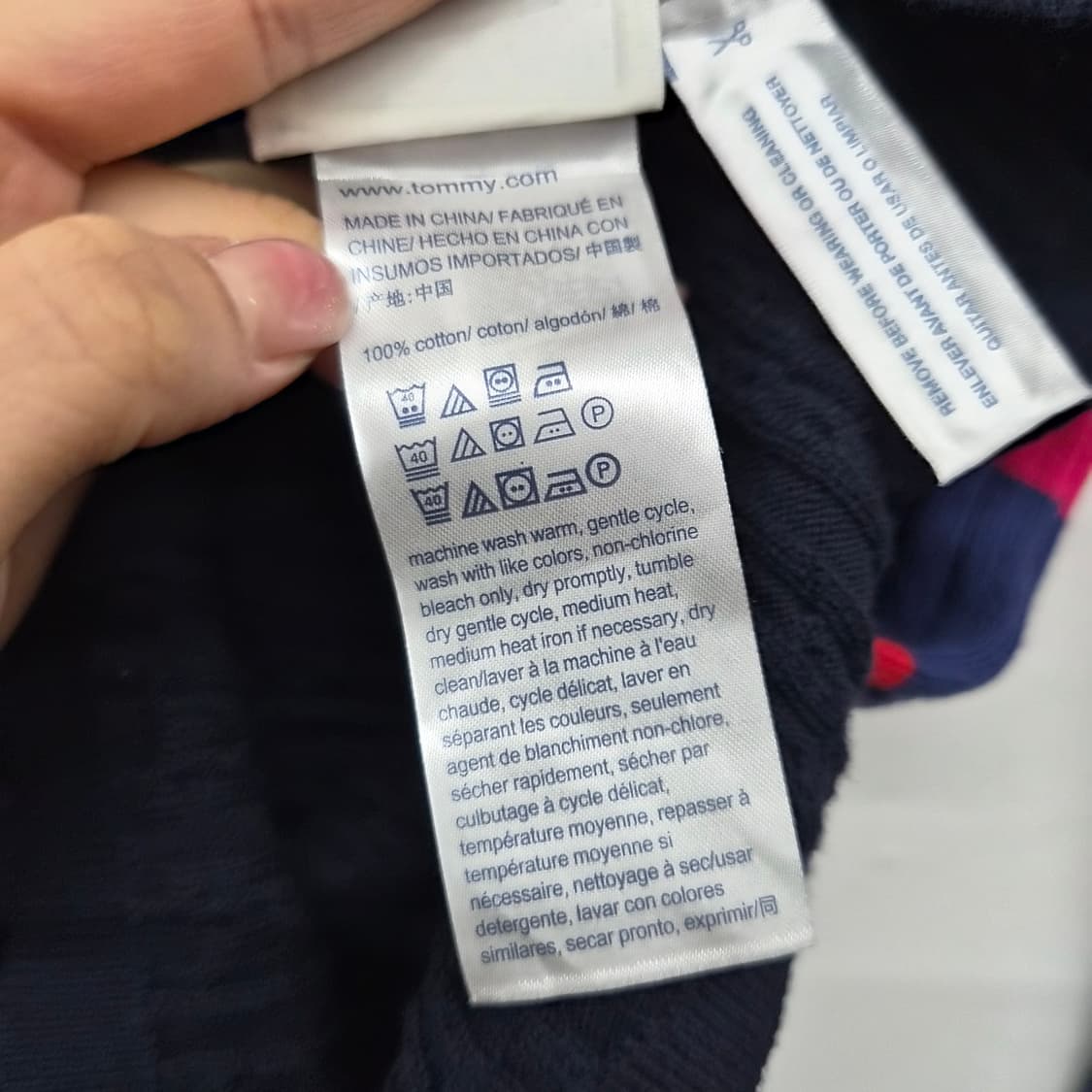 타미힐피거 스트라이프 긴팔 니트 여성 2XS 상품이미지5