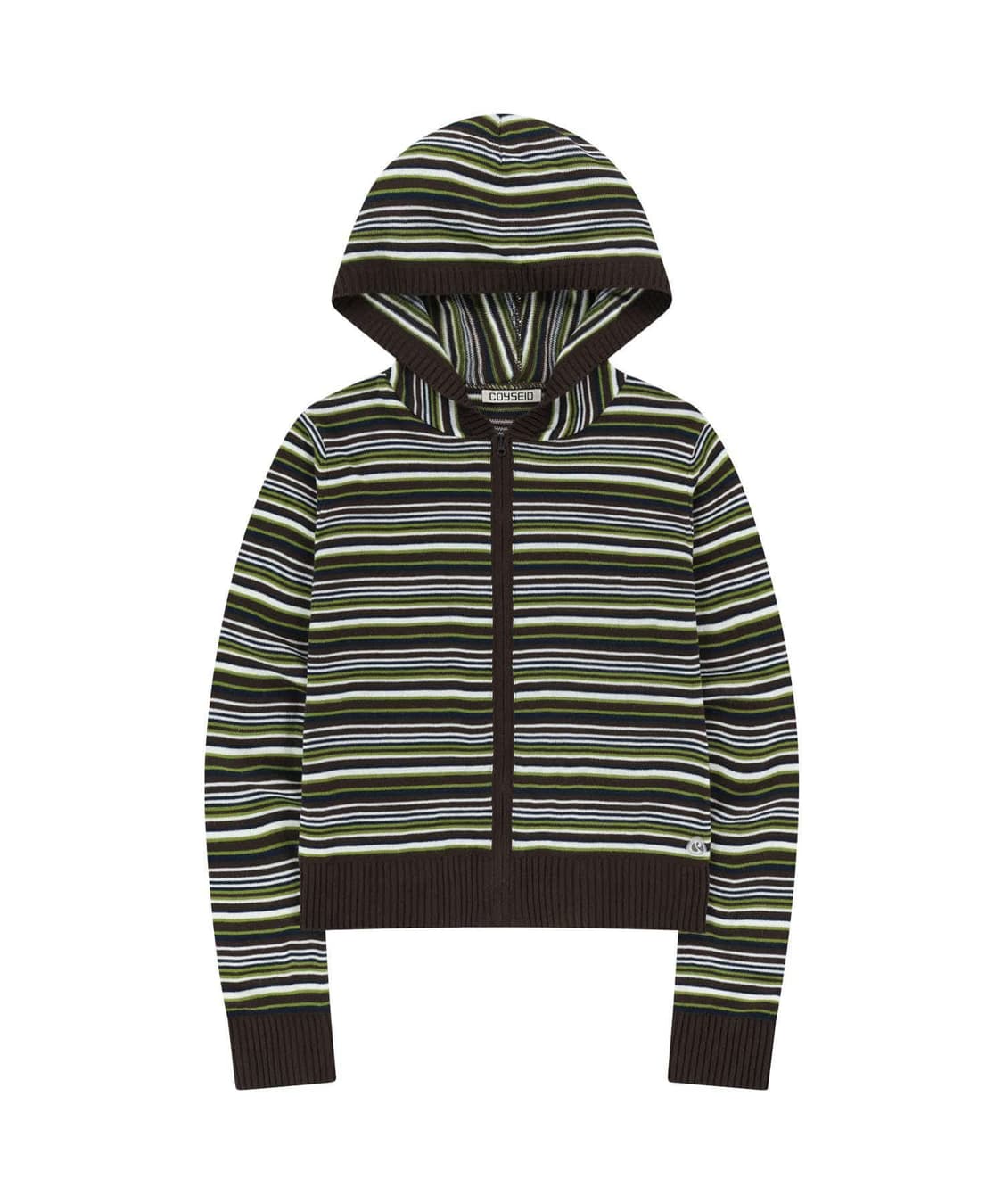 COYSEIO SOFT KNIT ZIP-UP STRIPE 상품이미지1