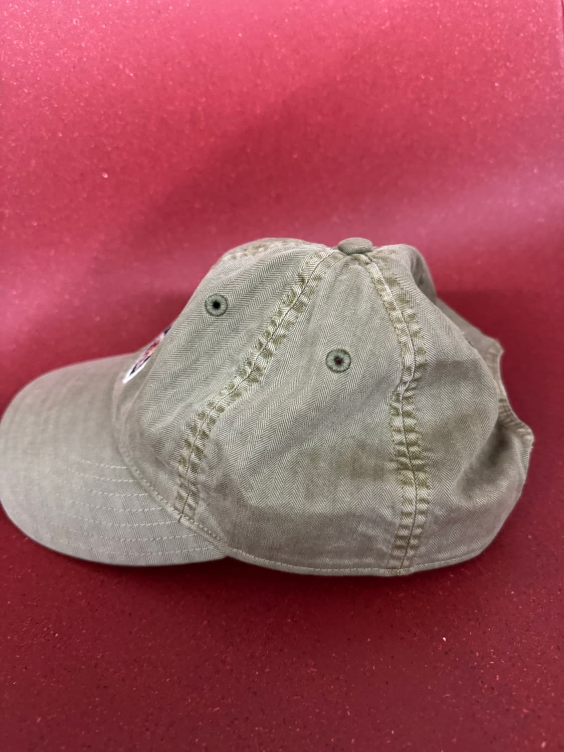 RRL 더블알엘 랄프로렌 폴로 윙로고 모자 볼캡 카키색 상품이미지9