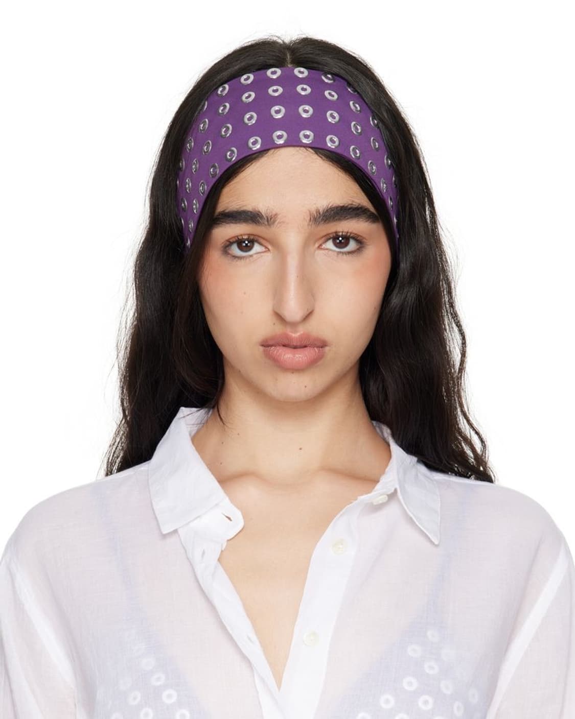 기마구아스 emily headband 아일렛 헤어밴드/퍼플 상품이미지1