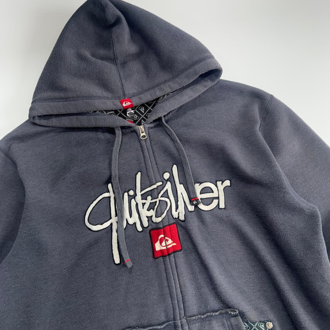 Quiksilver 퀵실버 라이트 네이비 후드집업 상품이미지4