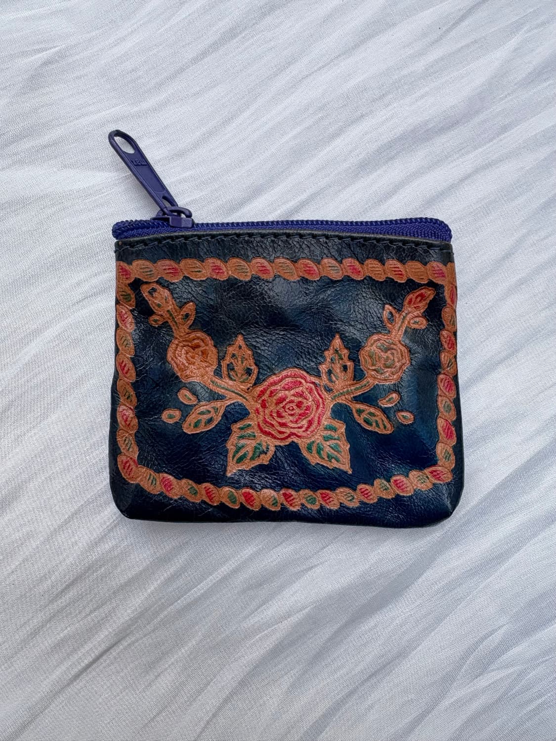 💌Vintage Hand-Painted Floral Leather Co 상품이미지1