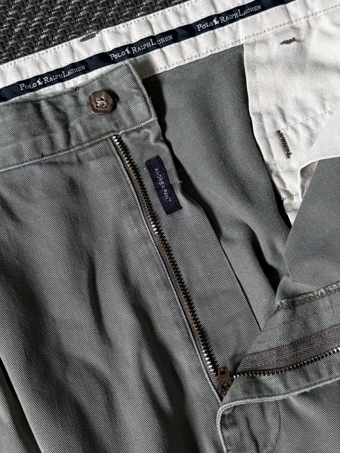 (36) 90s 폴로 랄프로렌 앤드류 더블 플리츠 치노 팬츠 상품이미지3