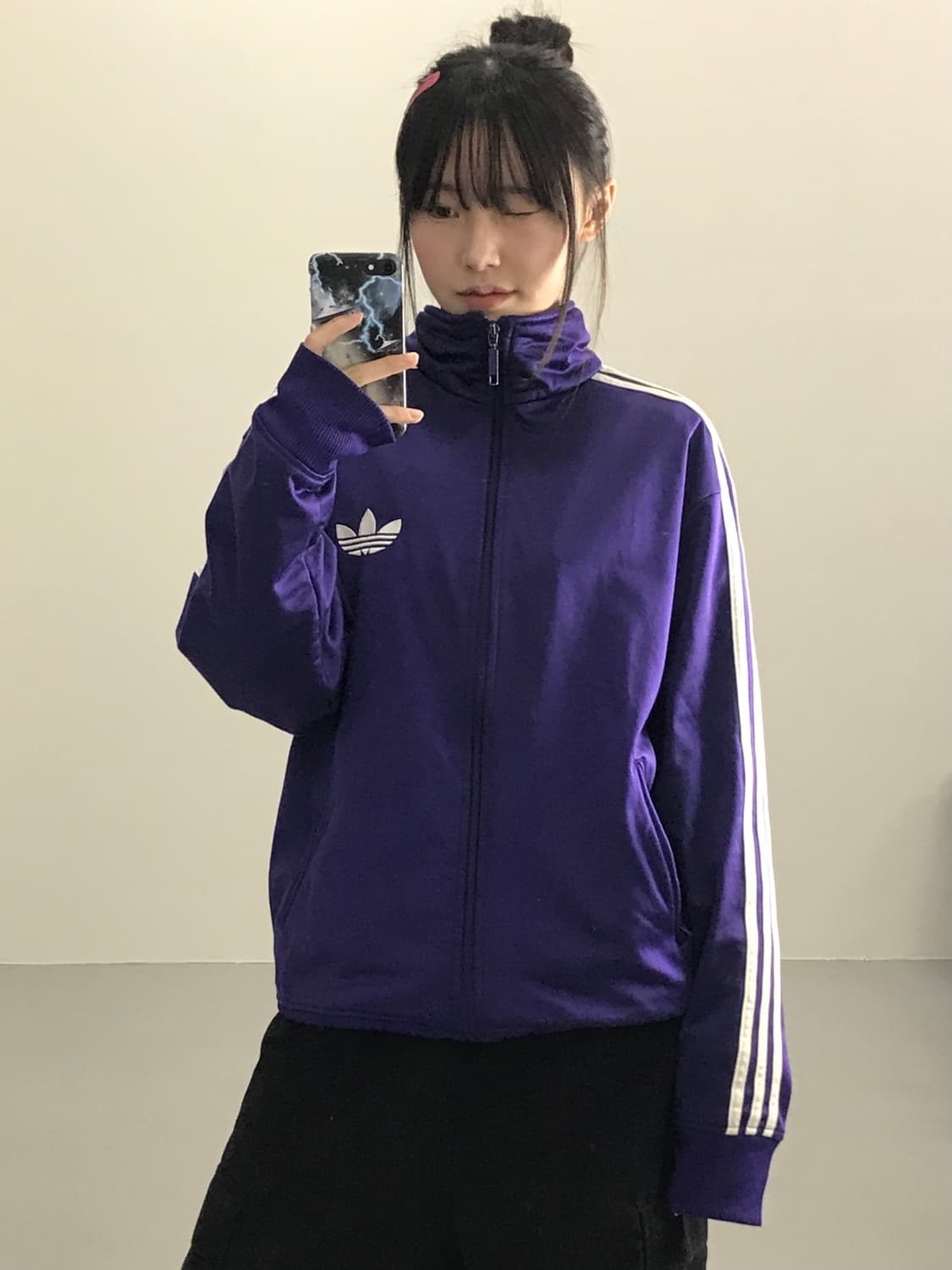  아디다스 퍼플 파이어버드 져지 상품이미지2