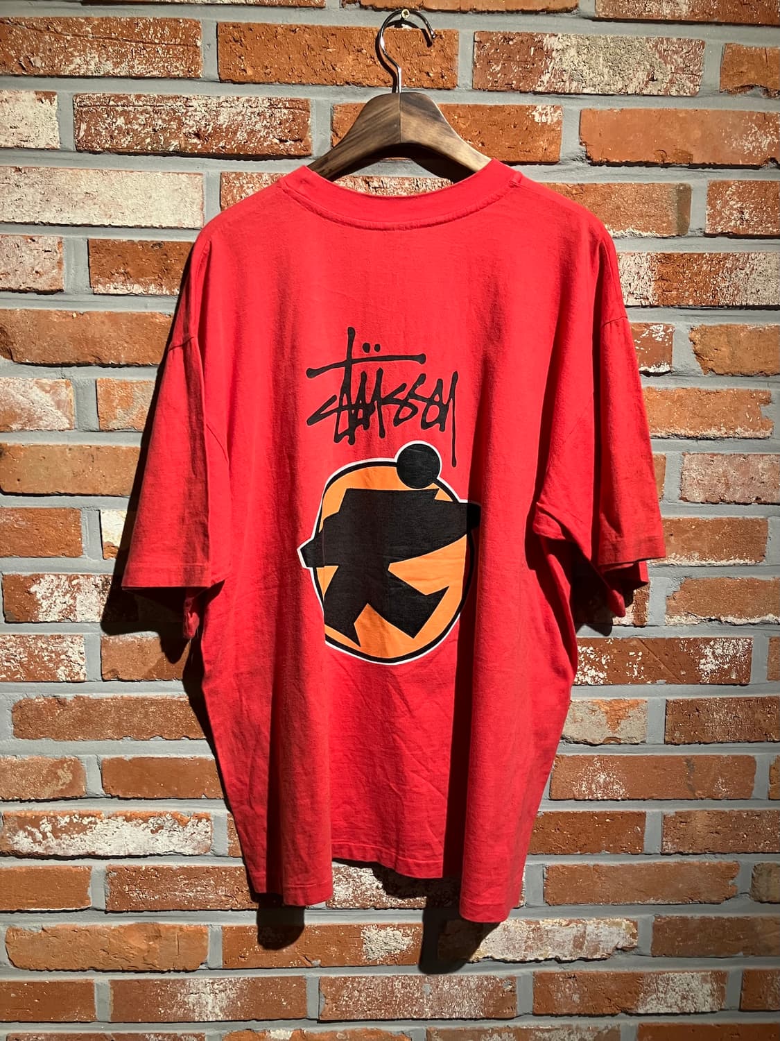 90s USA 빈티지 올드 스투시 비치 루트 서프맨 반팔 티셔츠 상품이미지6