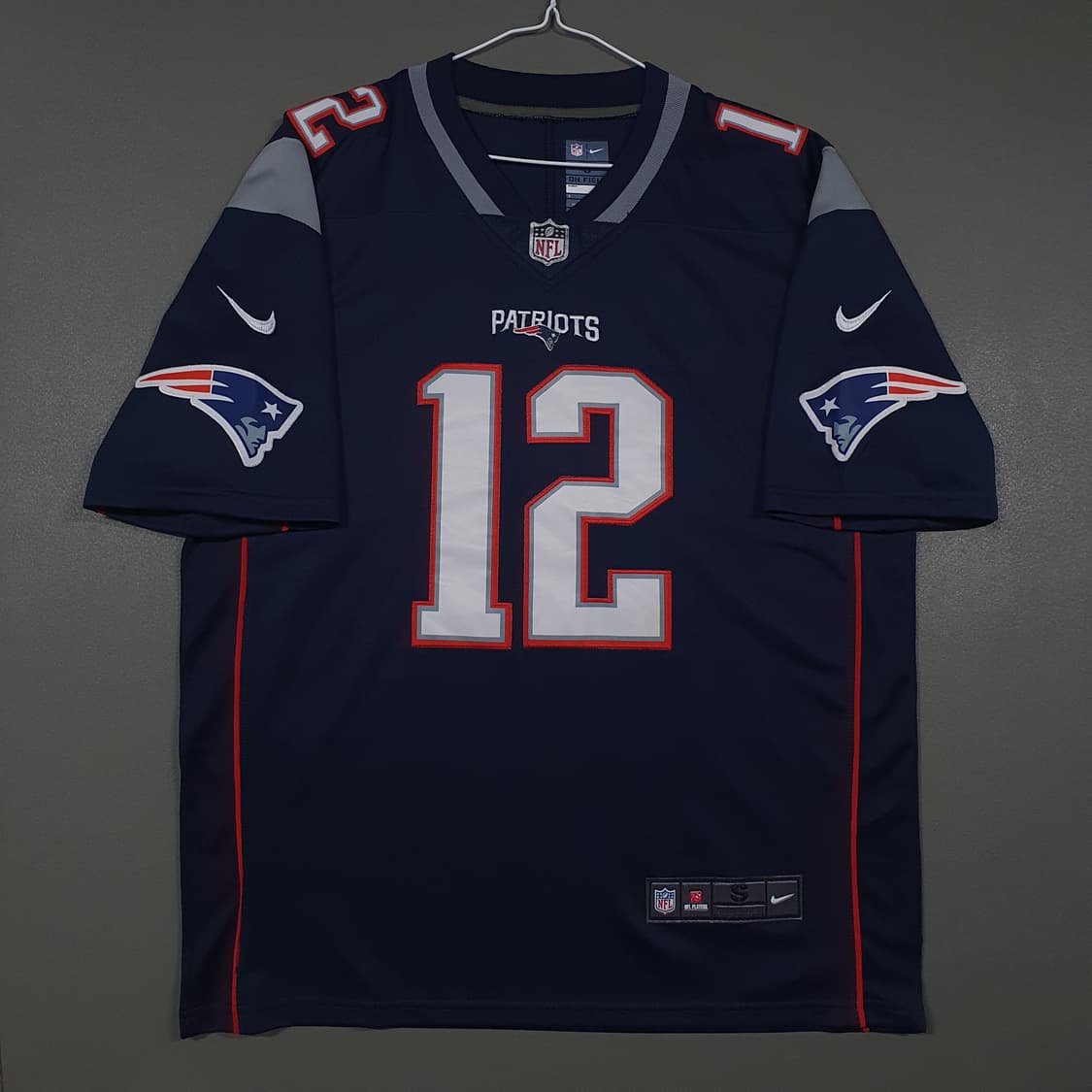 실측 XL 나이키 NFL 뉴잉글랜드 패트리어츠 톰브래디 반팔티 럭비 져지 상품이미지2