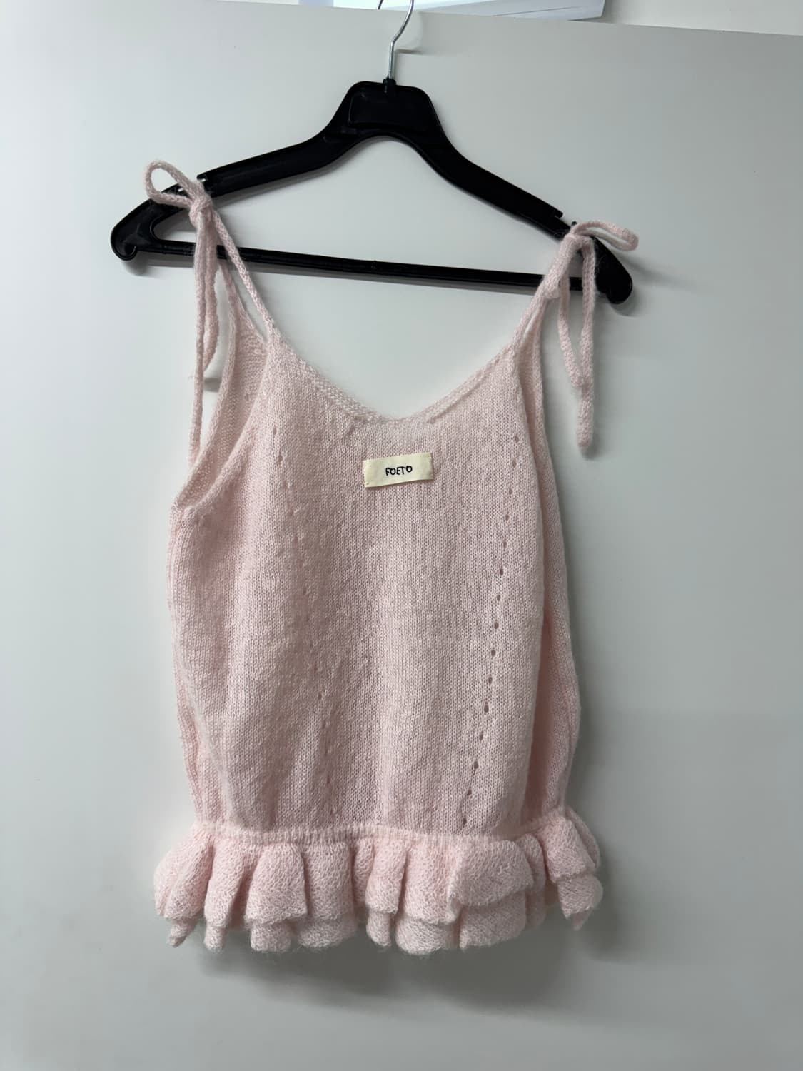 포에토 핑크 니트 뷔스티에 가디건 세트(새상품) 상품이미지4