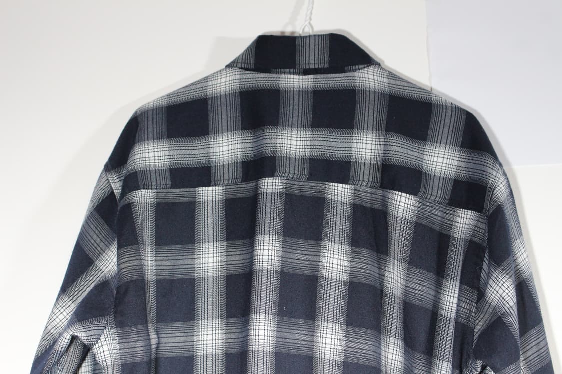 146. F.ILLUMINATE 네이비 체크 긴팔 셔츠 상품이미지5