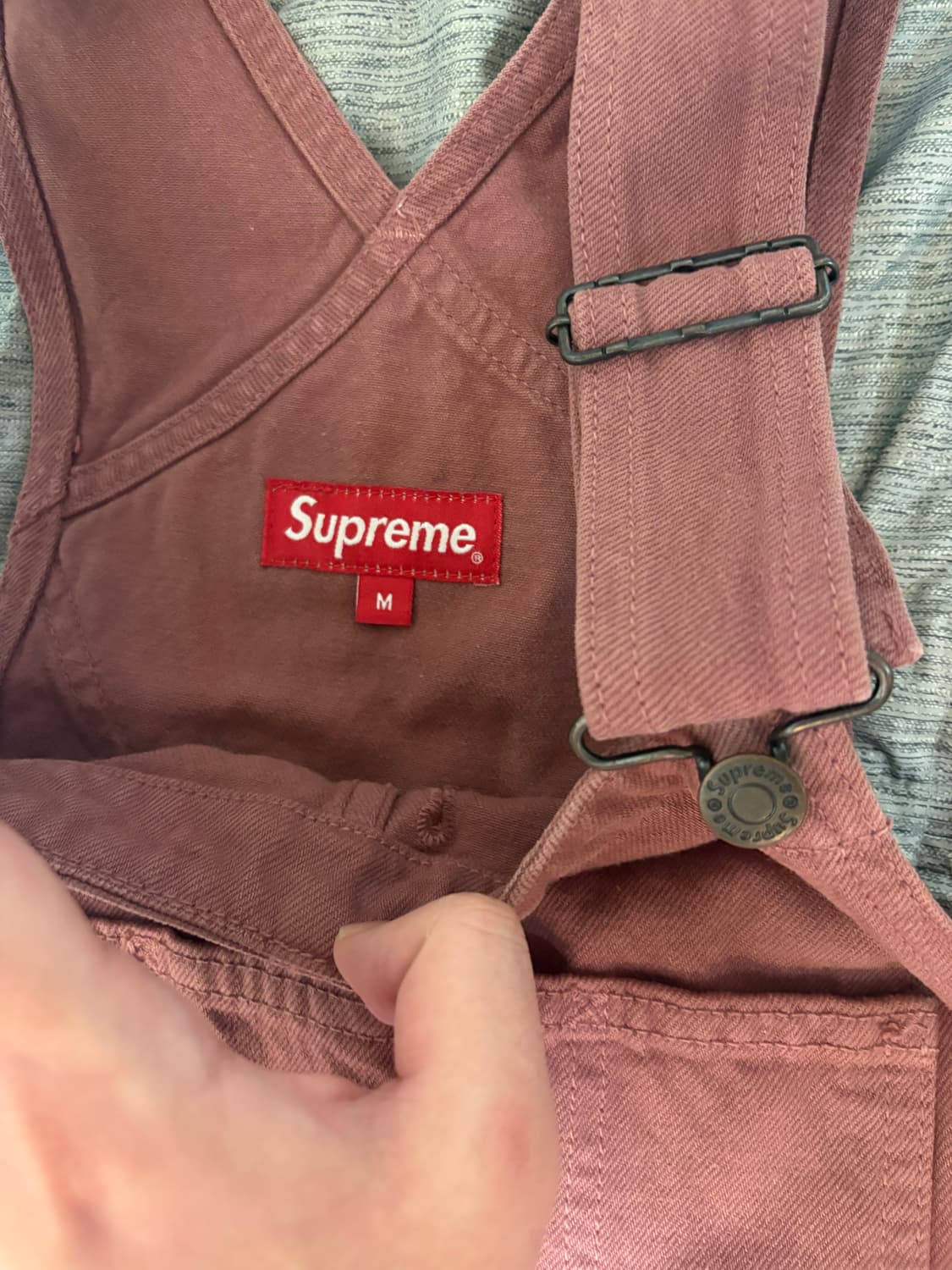 슈프림 오버롤 핑크 M 상품이미지3