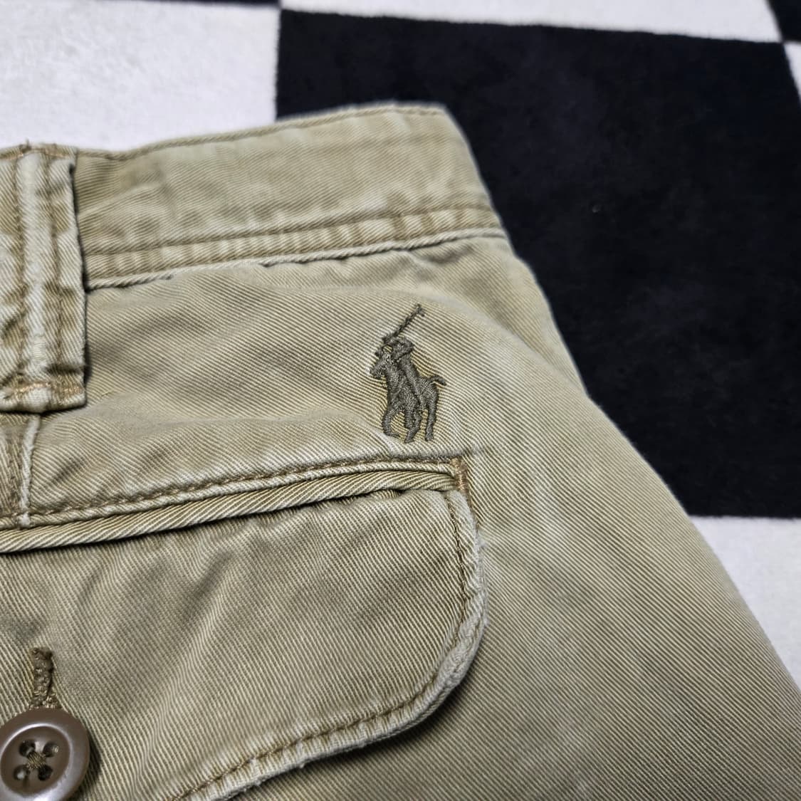32 폴로랄프로렌 빈티지 하프 쇼츠 카키 상품이미지6