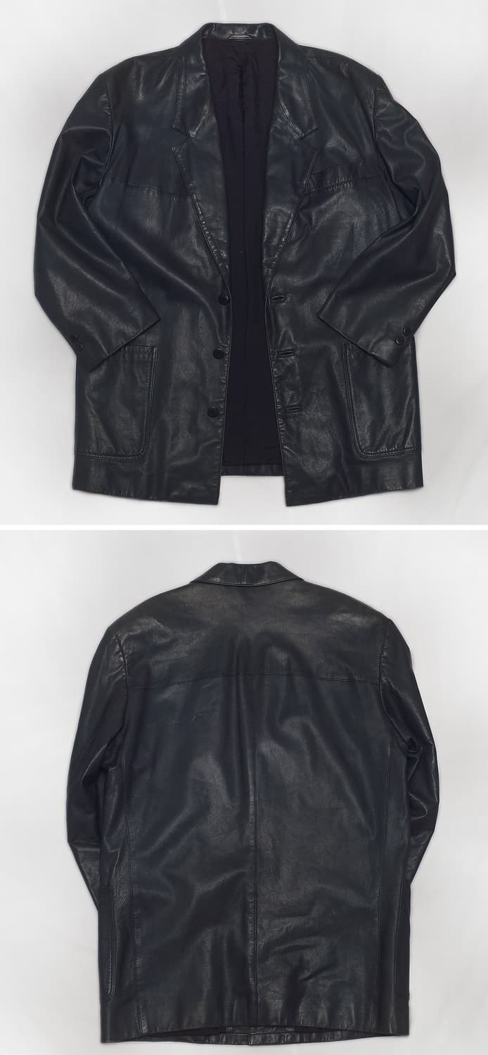 발리 (BALLY) 올드클래식 테일러 가죽 코트자켓 (40 / 100+) 상품이미지2