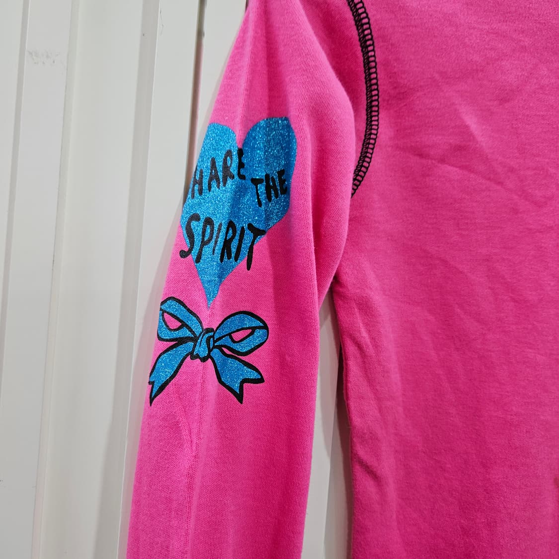 핑크 곰돌이 캐릭터 긴팔 티셔츠 상품이미지6