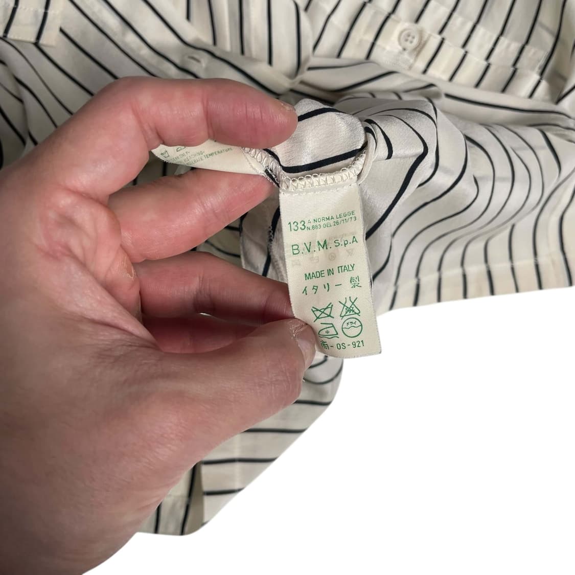 gianni versace 니트 포인트 실크 100셔츠 (italy)   상품이미지8