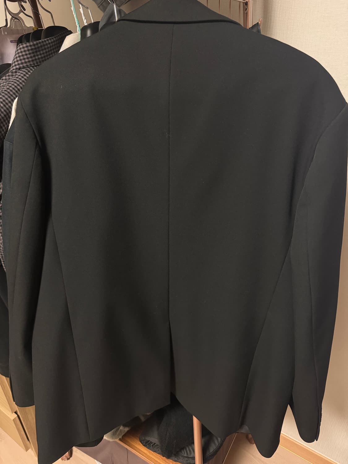 무신사스탠다드 오버사이즈 블레이저 블랙 상품이미지4