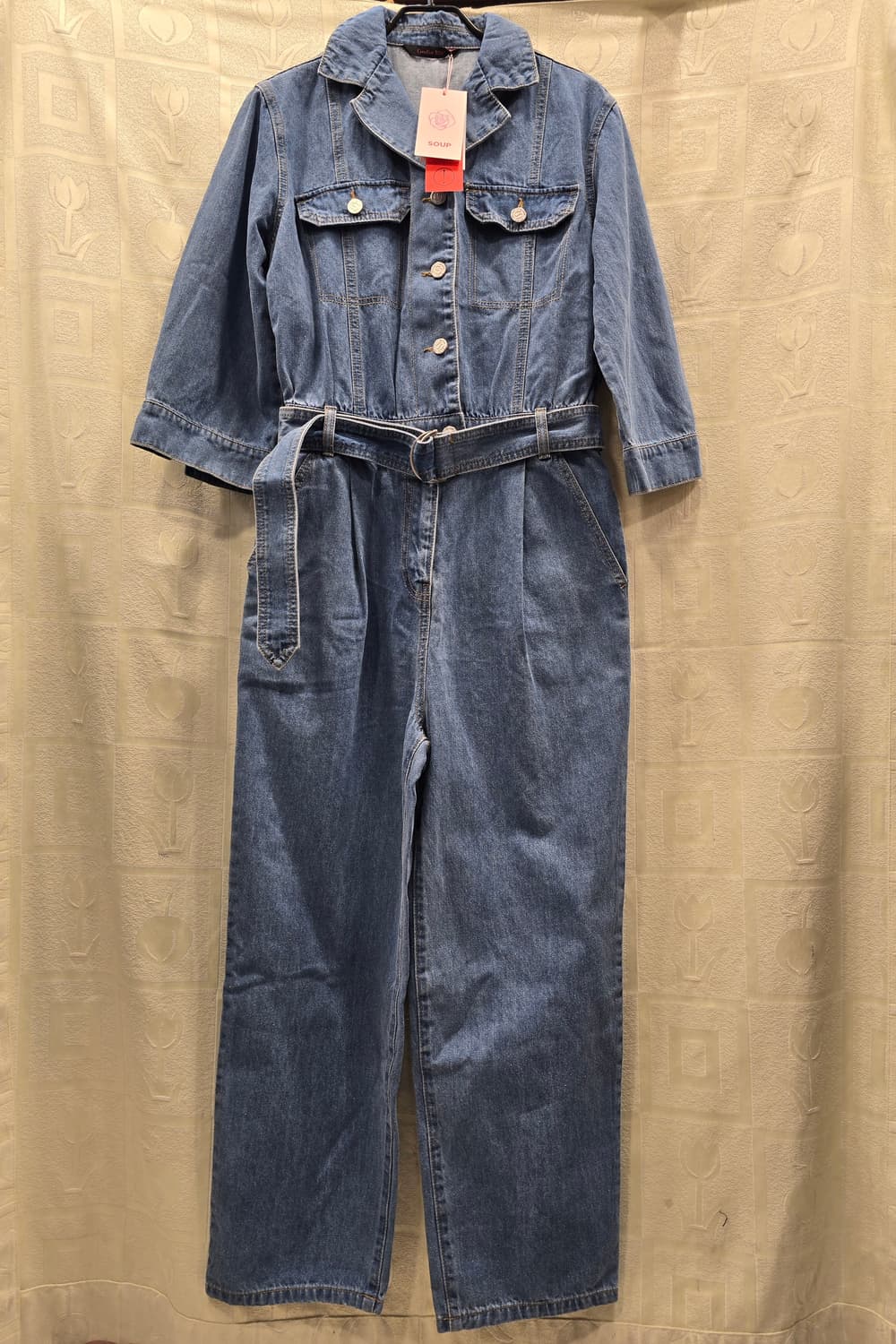 새상품) 숲 SOUP 데님 점프수트 55(S) 상품이미지3