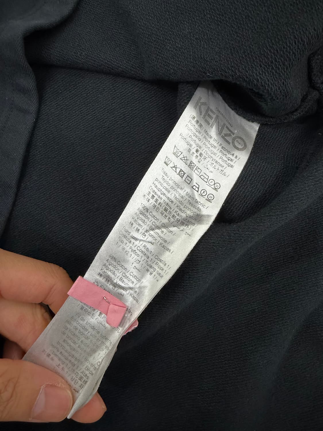 정품) KENZO 겐조 여성 블랙 맨투맨 원피스 M  상품이미지7