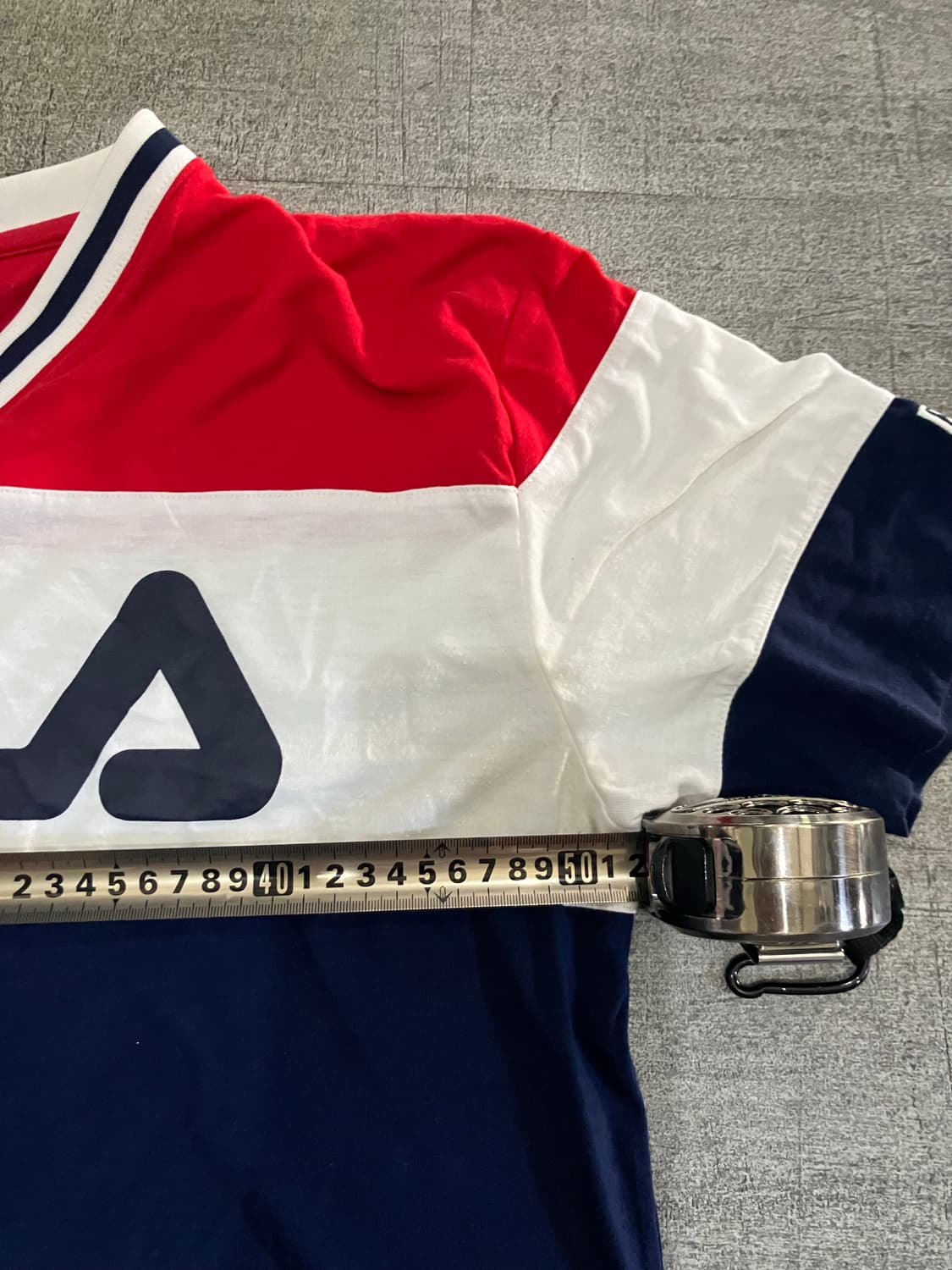 Fila 휠라 올드스쿨스트릿 아메카지 배색 반팔티셔츠 상품이미지2