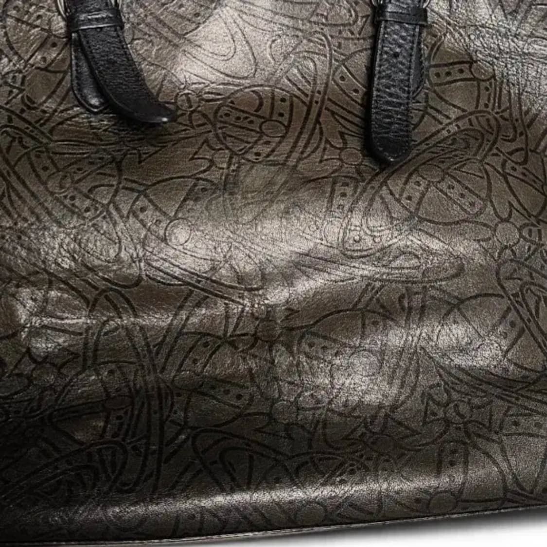 비비안 웨스트우드 로고 패턴 가죽 토트백 상품이미지7