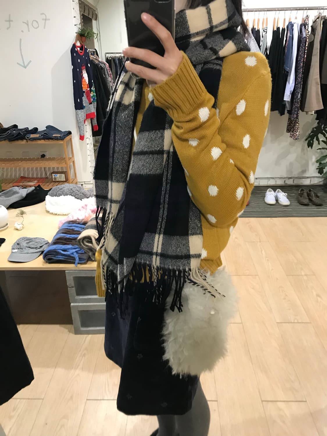 Vintage check muffler 상품이미지4