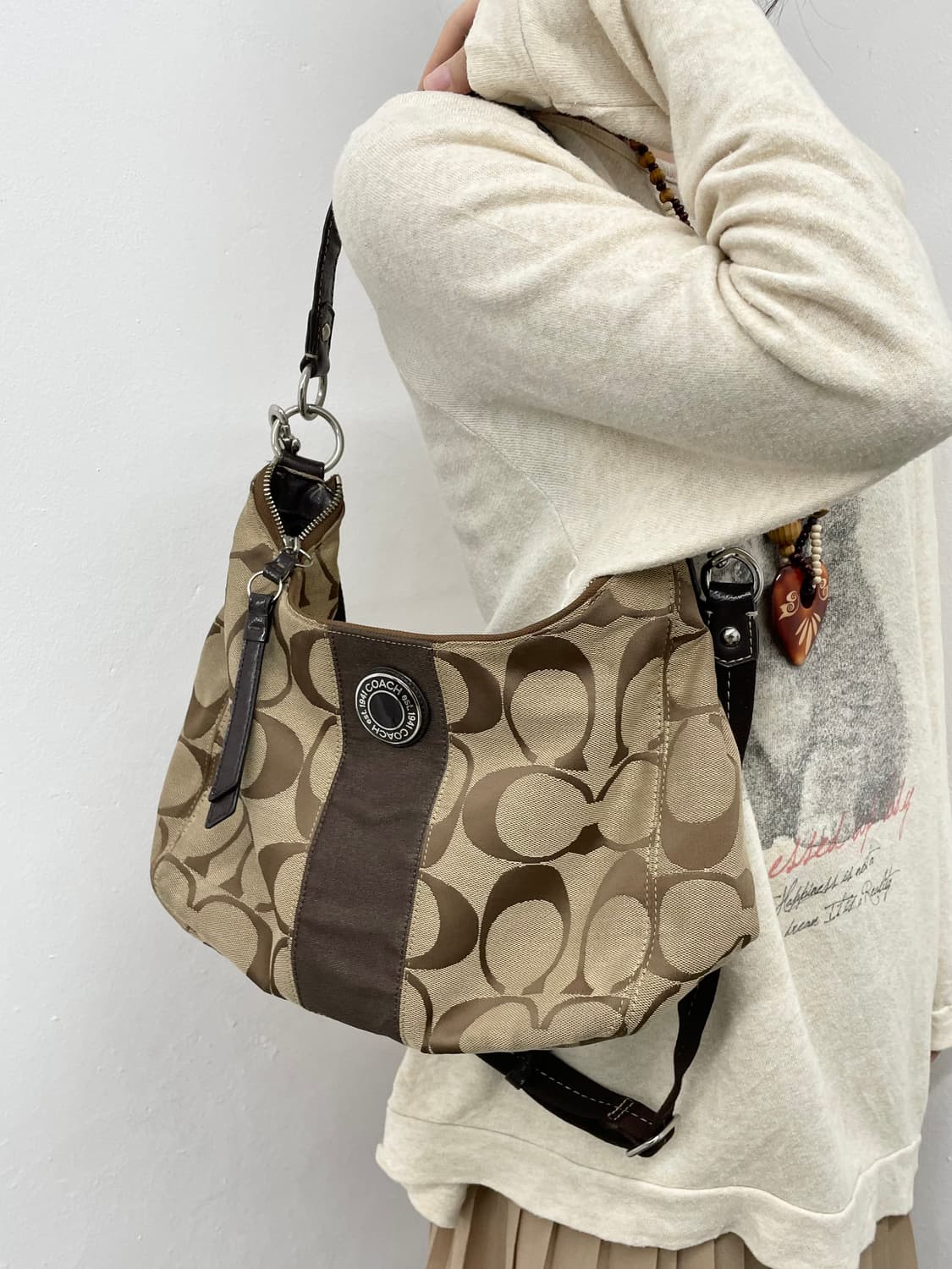 코치 자카드 호보백 상품이미지4