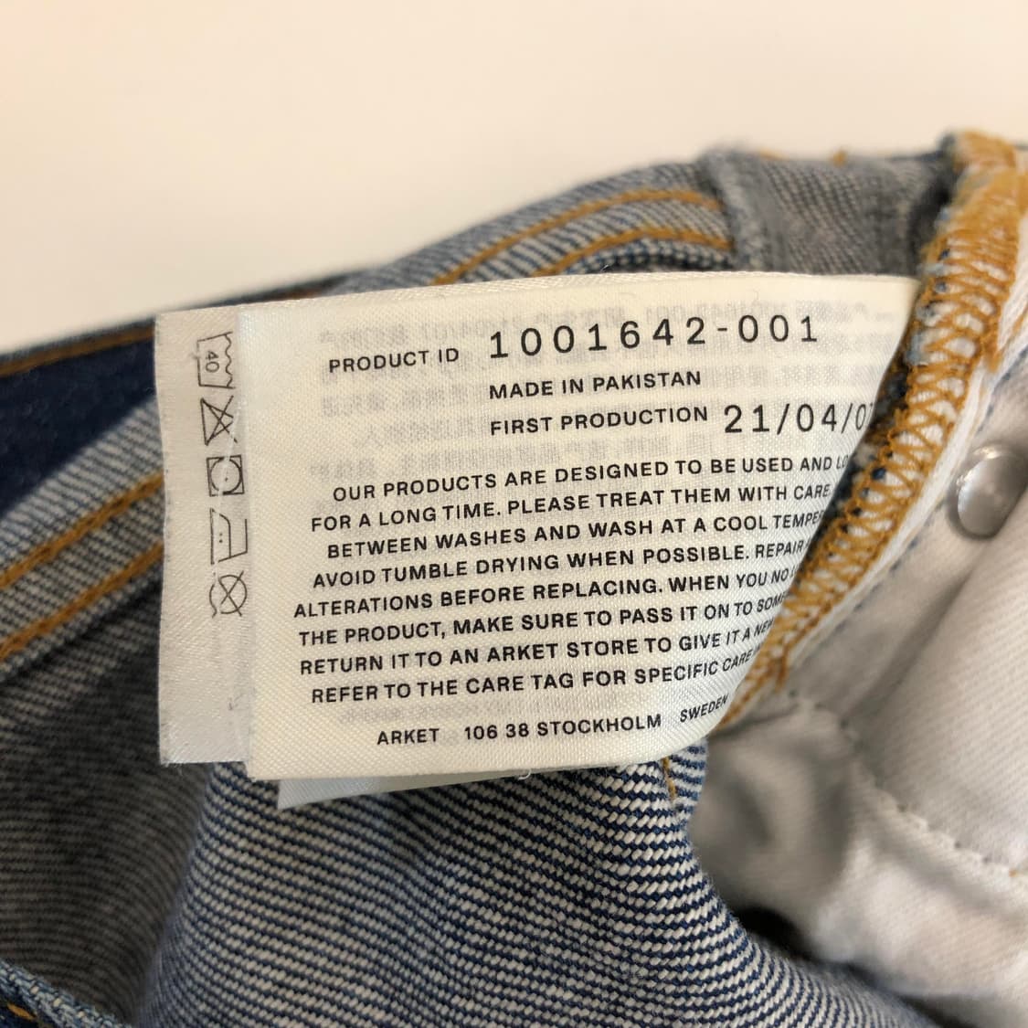 아르켓 오가닉코튼 크롭데님 34 인치 상품이미지7