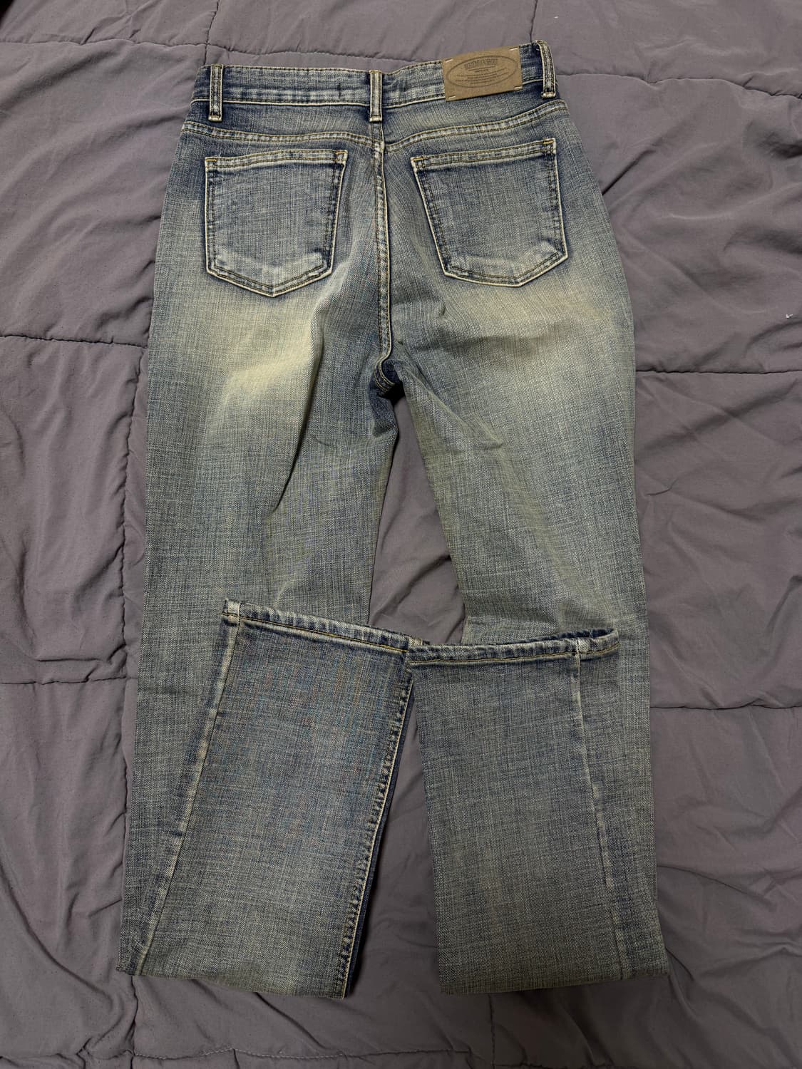 보헤미안서울 하이웨스트 스트레이트 진 블루 M사이즈 팝니다 상품이미지3