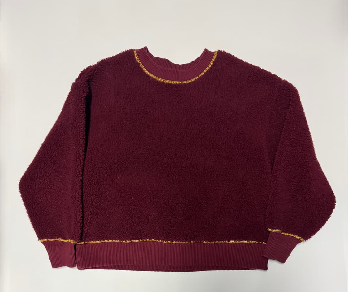 여성 유니클로 x JW앤더슨 뽀글이 플리스 맨투맨 M 상품이미지1