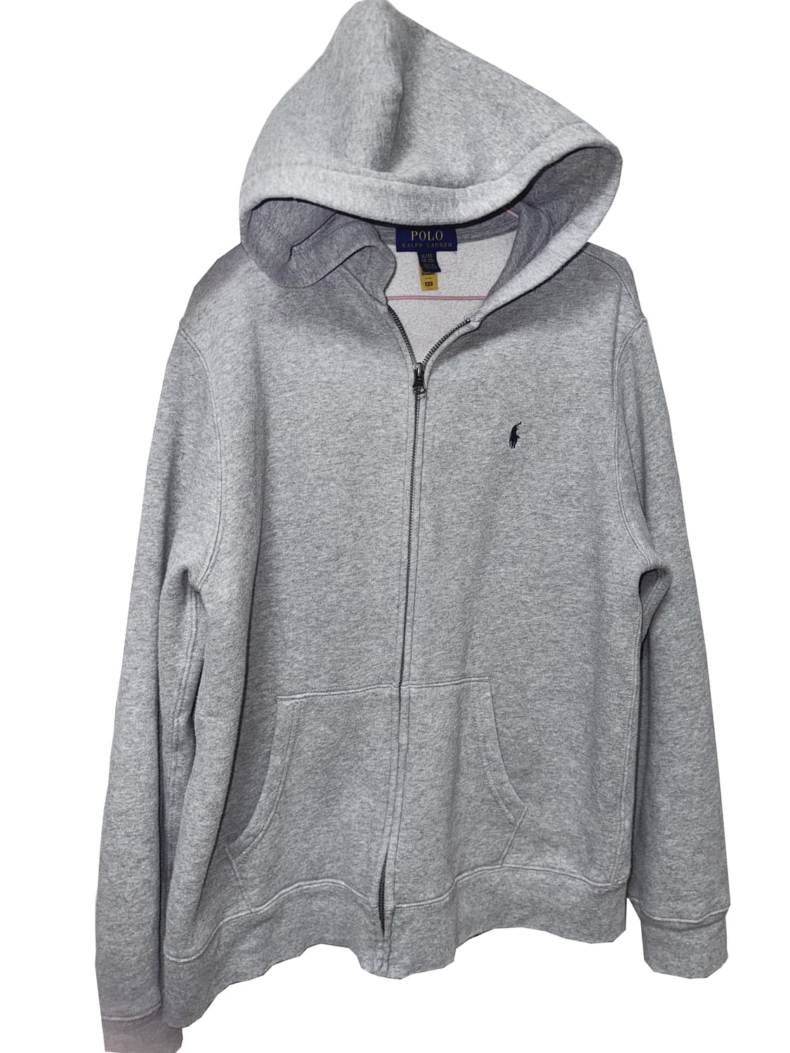 (차일드) 폴로 랄프 로렌 코튼 플리스 후드 그레이 XL 상품이미지4