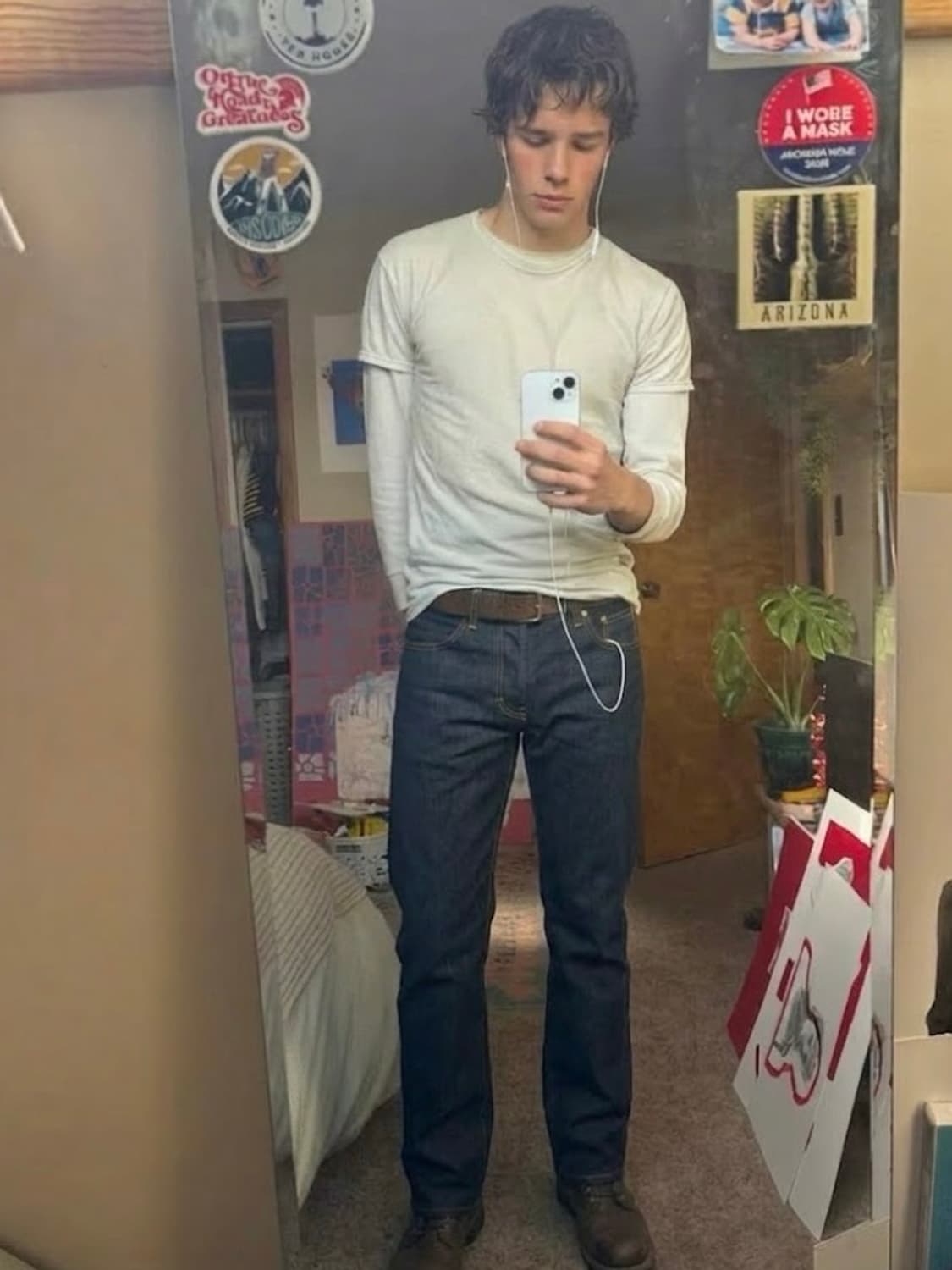 누디진 슬림 스트레이트 데님 팬츠 상품이미지1