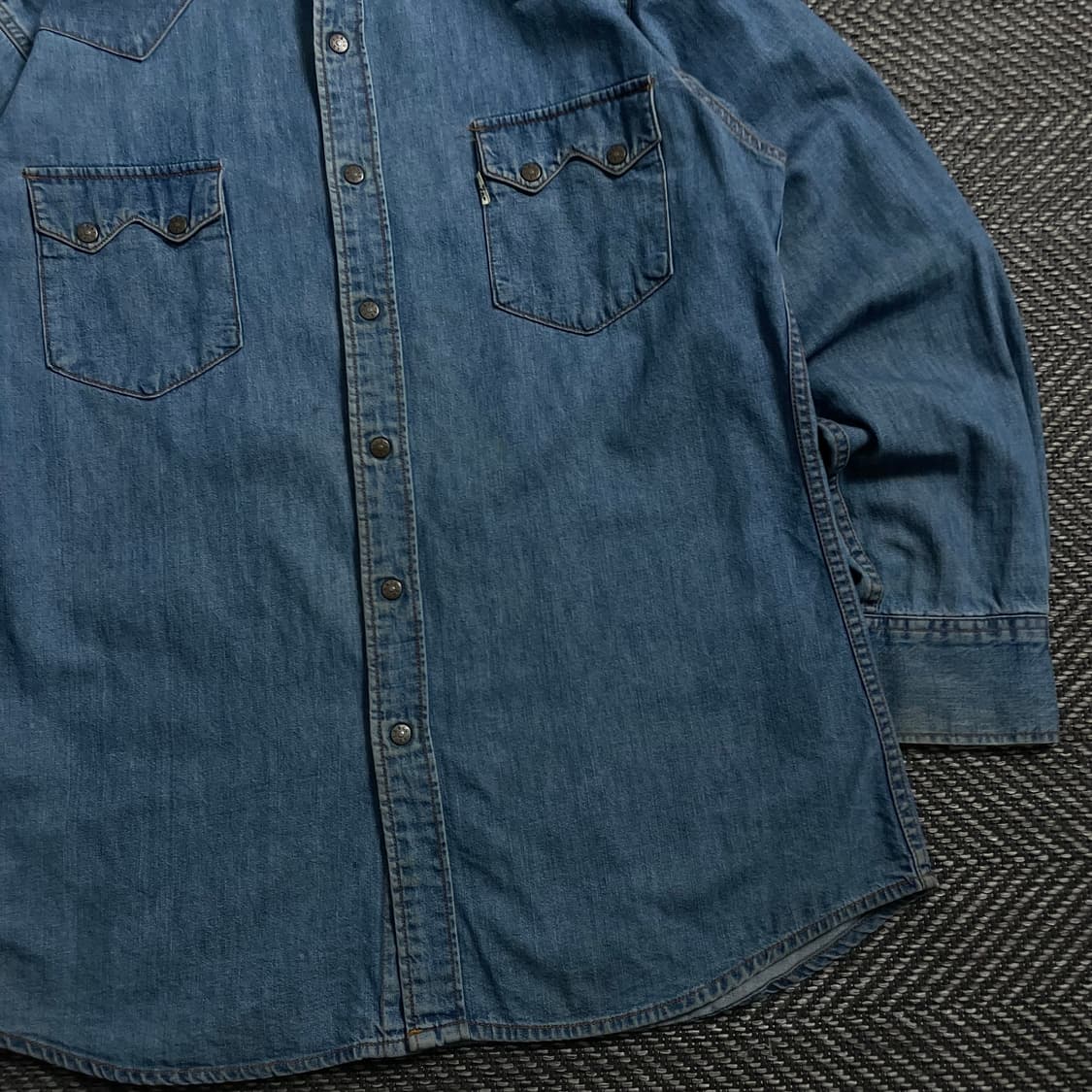 리바이스 오리지날 빅E 웨스턴 데님 셔츠o 4100 상품이미지2