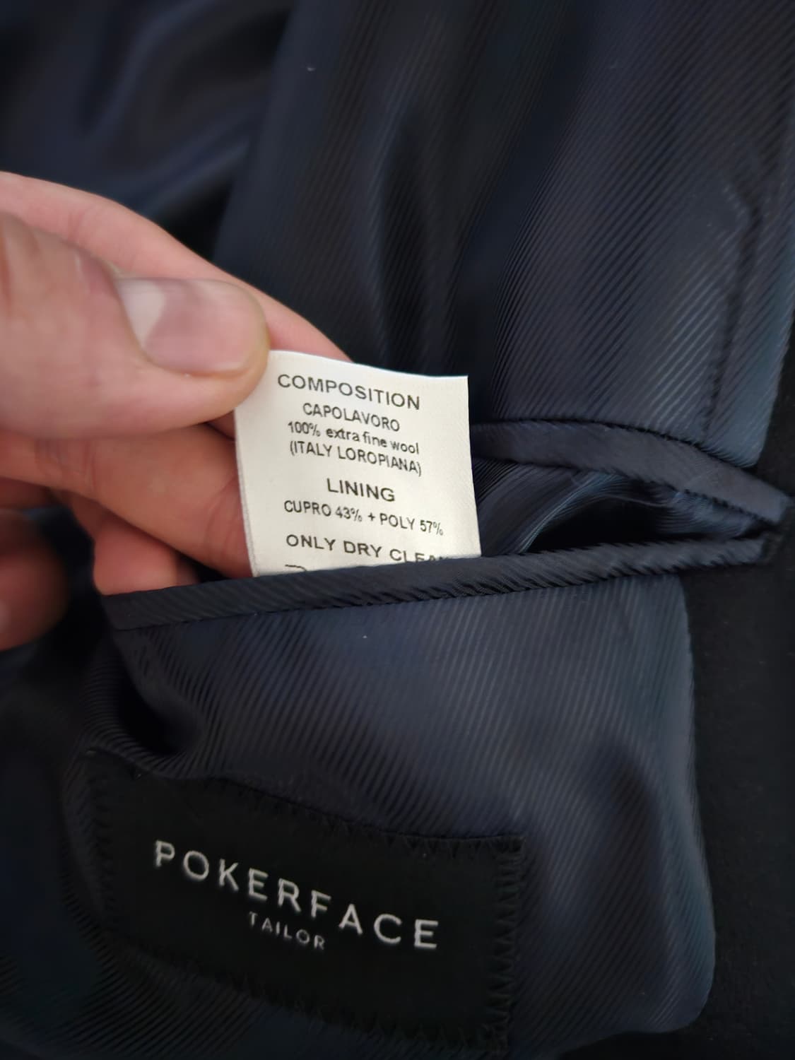 포커페이스 로로피아나 czar 짜르 더블코트 블랙 48사이즈 상품이미지4