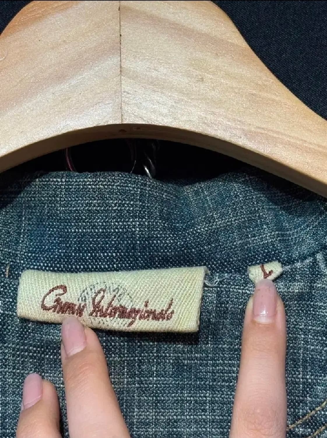 일본Gumu International 데님 가죽 블레이저 상품이미지5