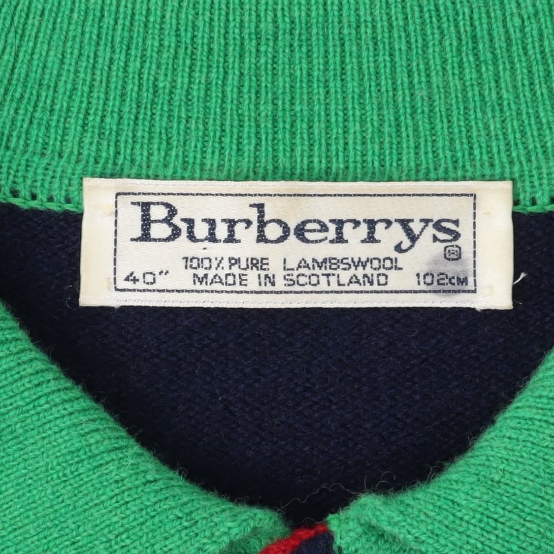 버버리 골프스윙 로고 버튼업 카라 울 니트 상품이미지8