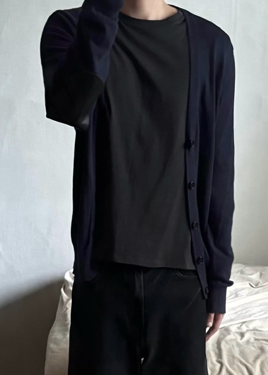 마르지엘라 엘보우 레더 가디건 상품이미지5