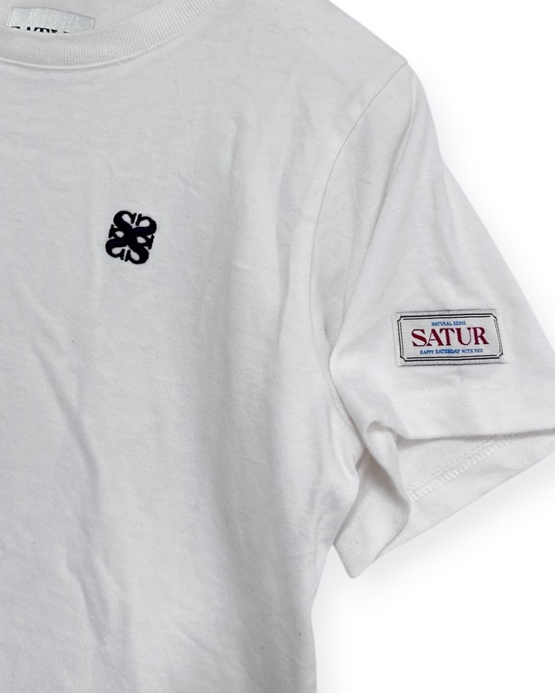 SATUR 세터 화이트 반팔티 상품이미지3