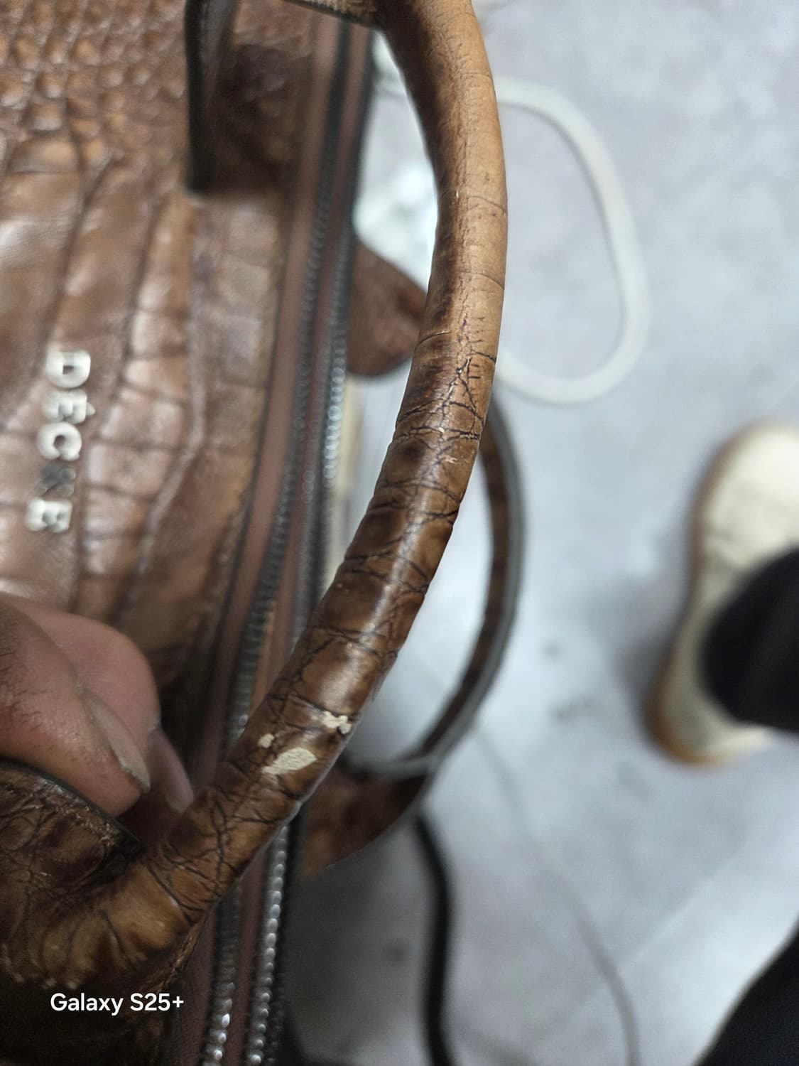 DECKE   브라운가죽   토트백 상품이미지8