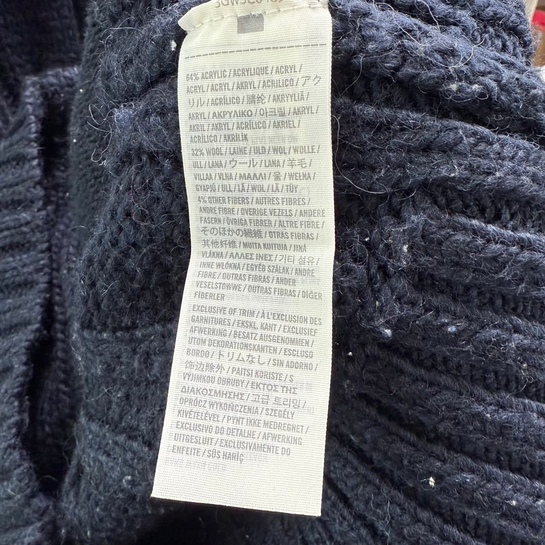 [M] 홀리스터 네이비 케이블 가디건 상품이미지6