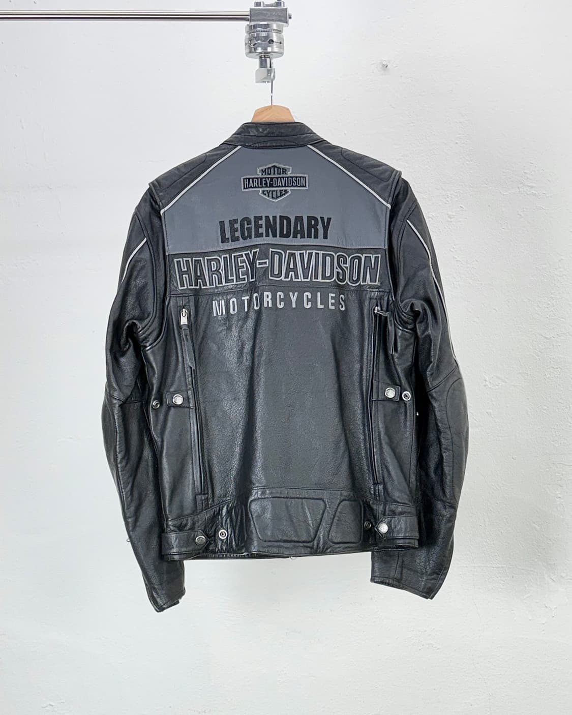 할리 데이비슨 보를웨이 벤틸레이션 카우 하이드 라이더 자켓 상품이미지6