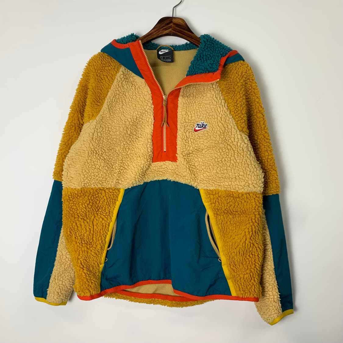 나이키 헤리티지 스우시 쉐르파 하프 집업 플리스 아노락 상품이미지2