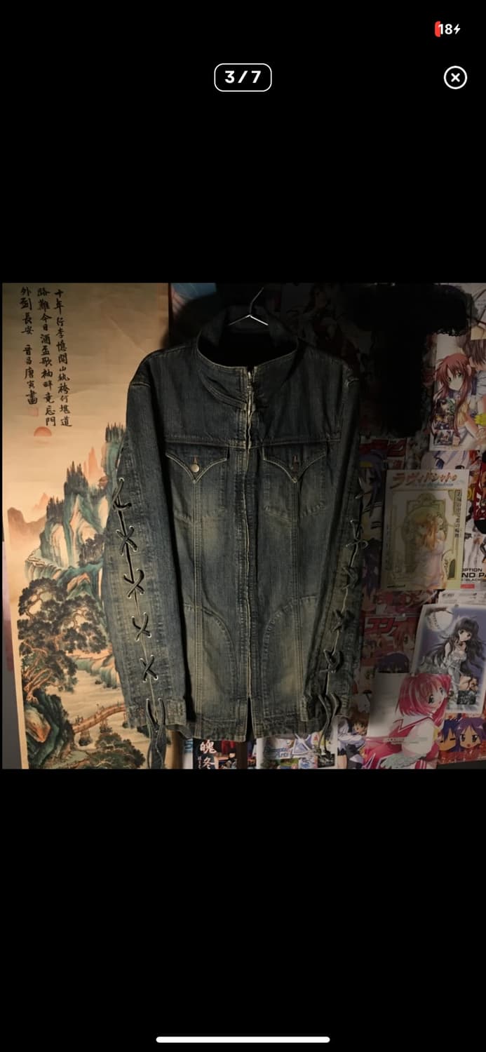 Tornado Mart Lace up denim robe jacket 상품이미지4