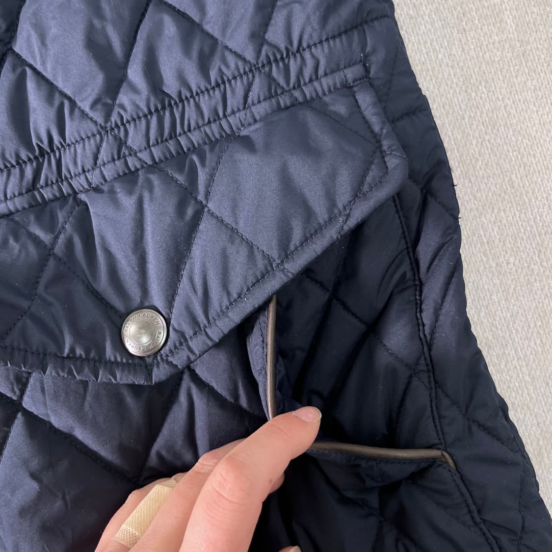 100 폴로랄프로렌 신형라벨 퀄팅 자켓 상품이미지7