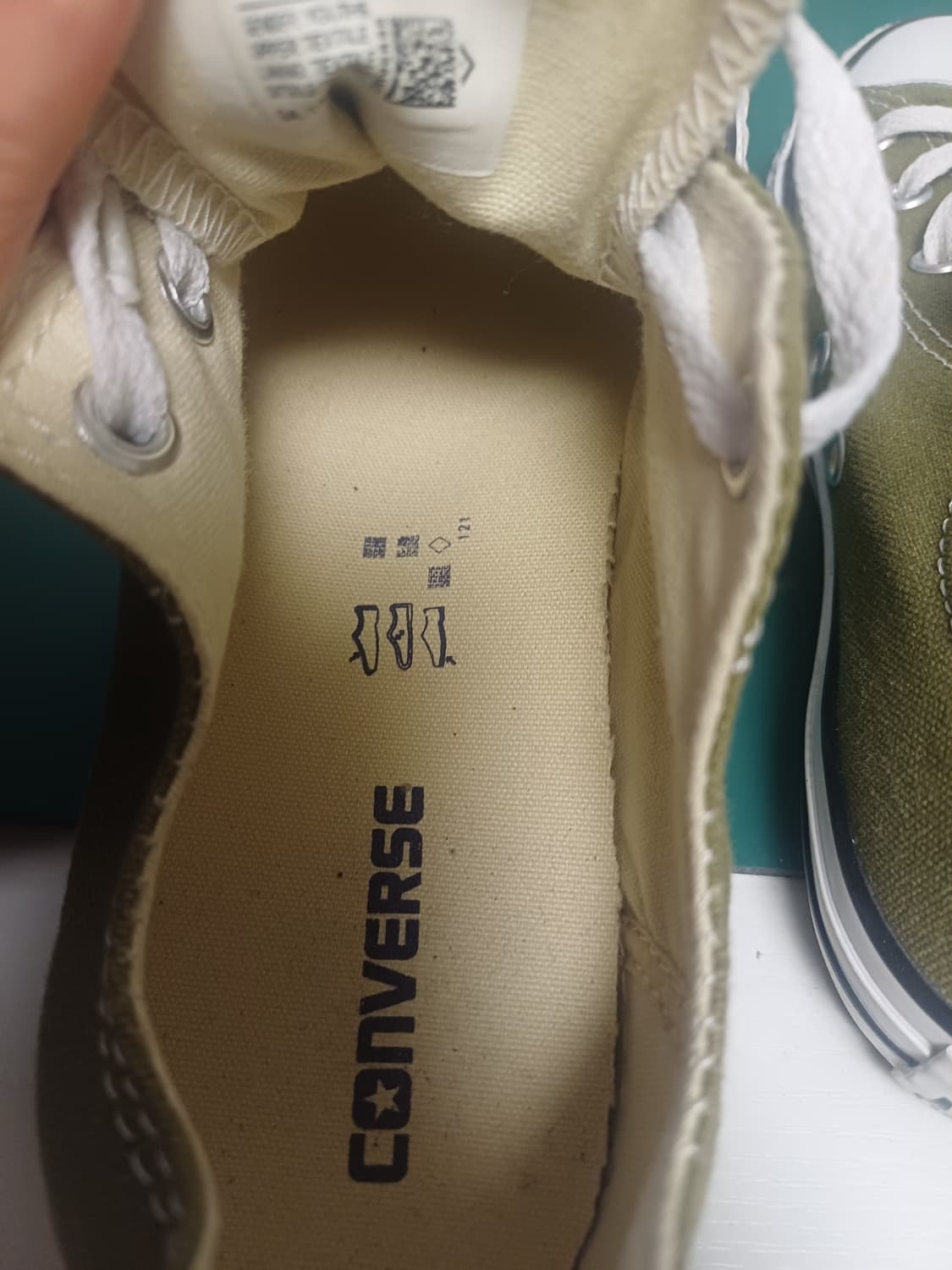 컨버스 척테일러 올스타 로우 '카키' 220mm (상태 양호) 상품이미지8