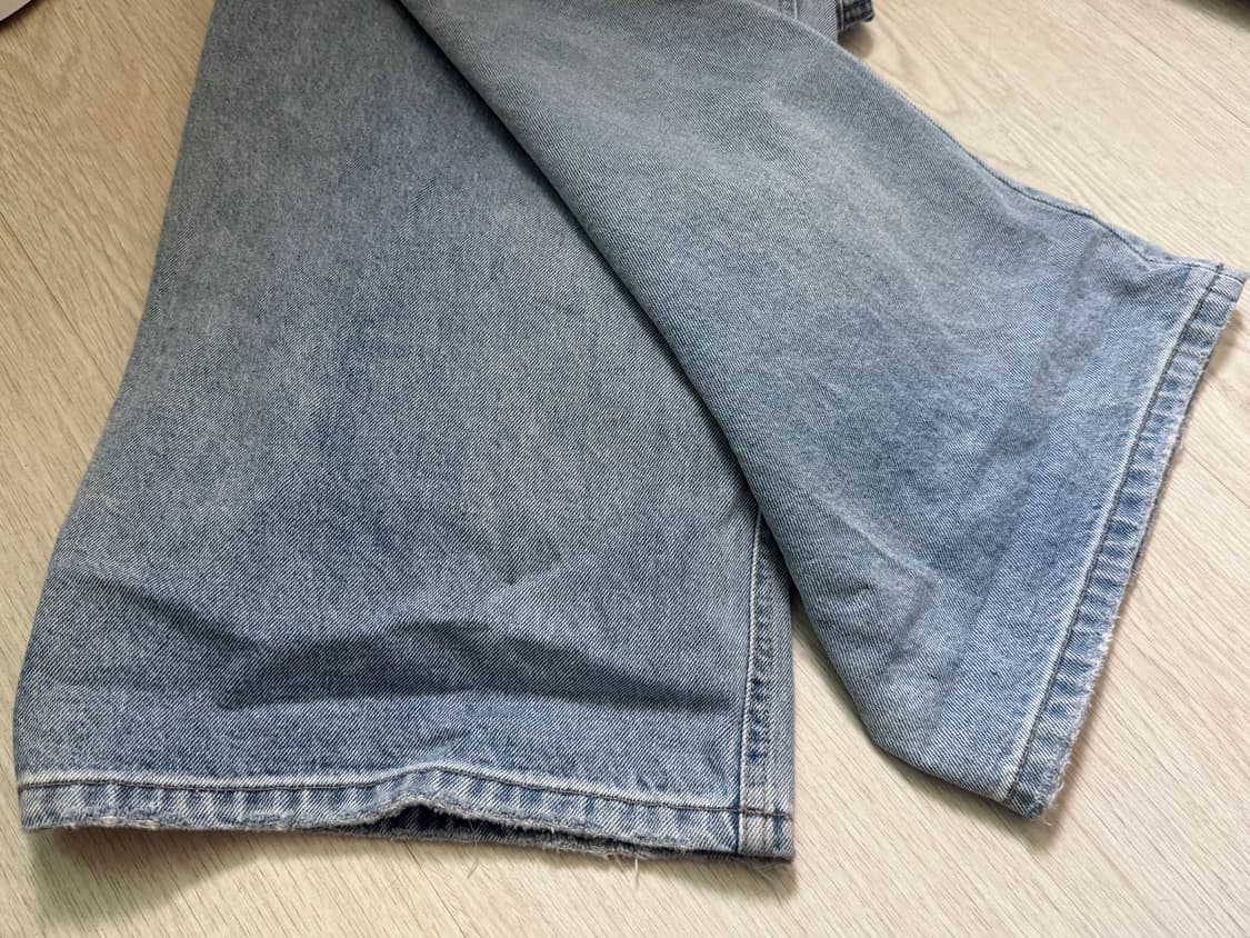 인사일런스 우먼 로우웨이스트 와이드진 xs 상품이미지3