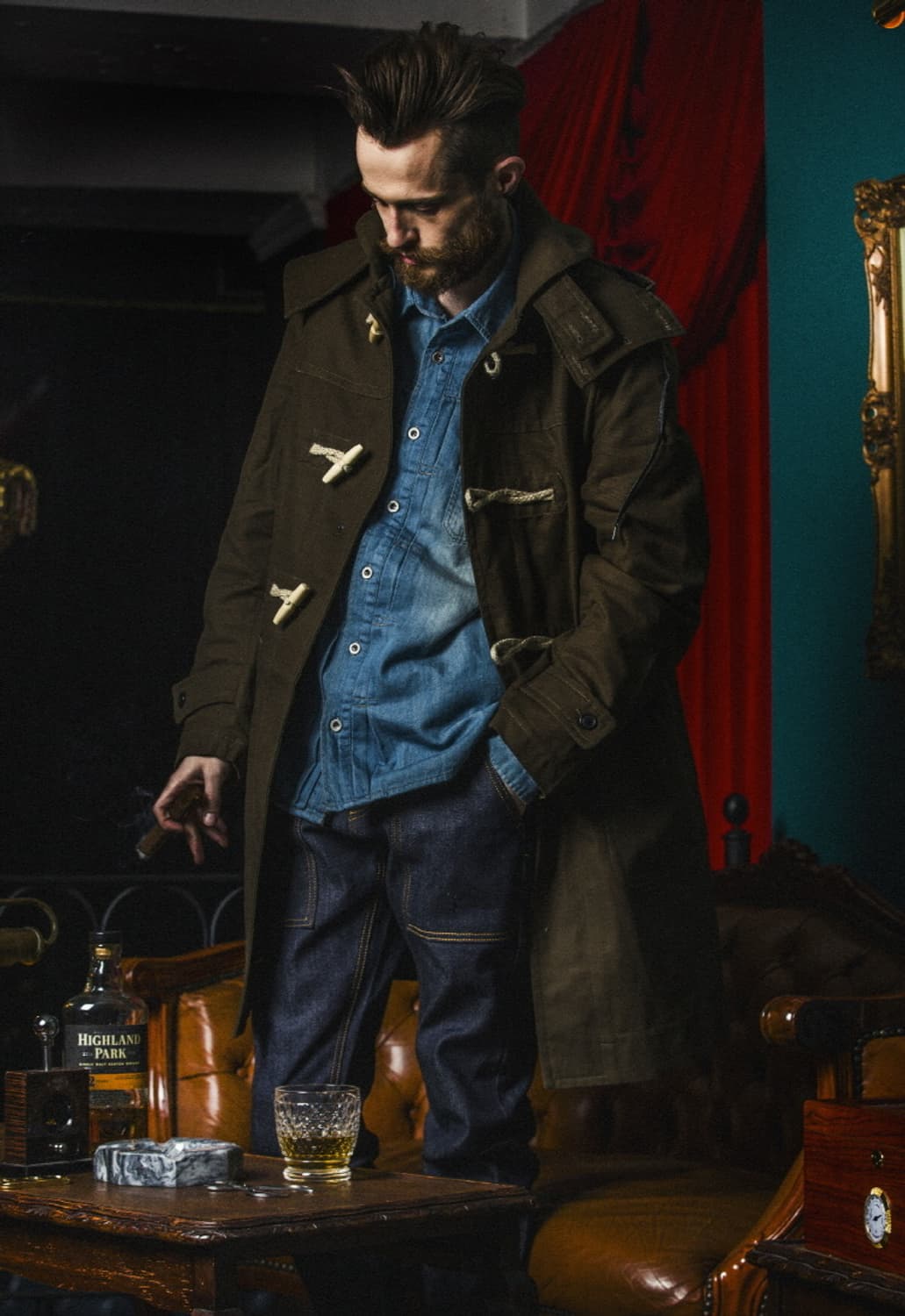 (최종가)프리즘웍스 더플코트 면자켓 상품이미지2